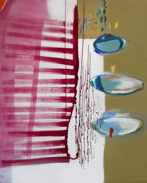 "Internal geography" 180 x 150 cm. mixed technique on canvas.