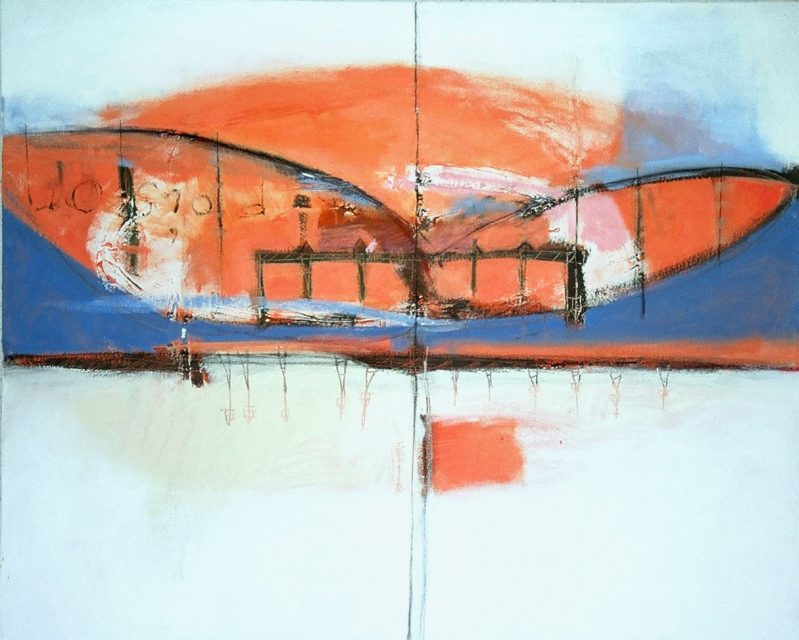 "white wing" 81 x 100 cm. Pencil and acrylic on canvas