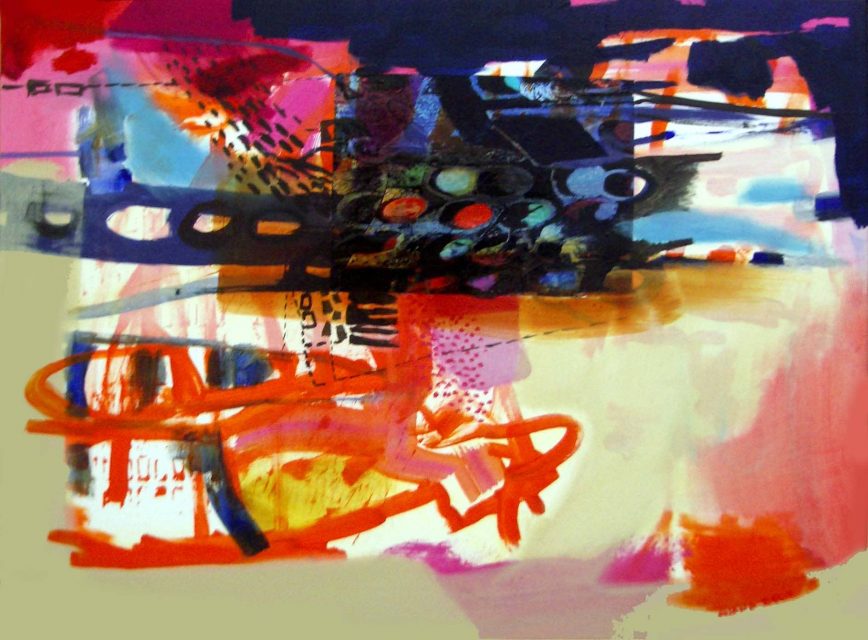 'Edfú' 60 X 81 cm.  Mixed technique on canvas.