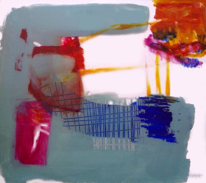 46 serie mundos líquidos. mundo líquido 1, 50 X 50 cm. acrílico y metacrilato