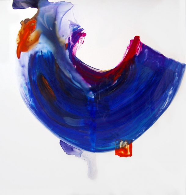 51 serie mundos líquidos. mundo líquido 8. 50 X 50cm acrílico sobre acetato