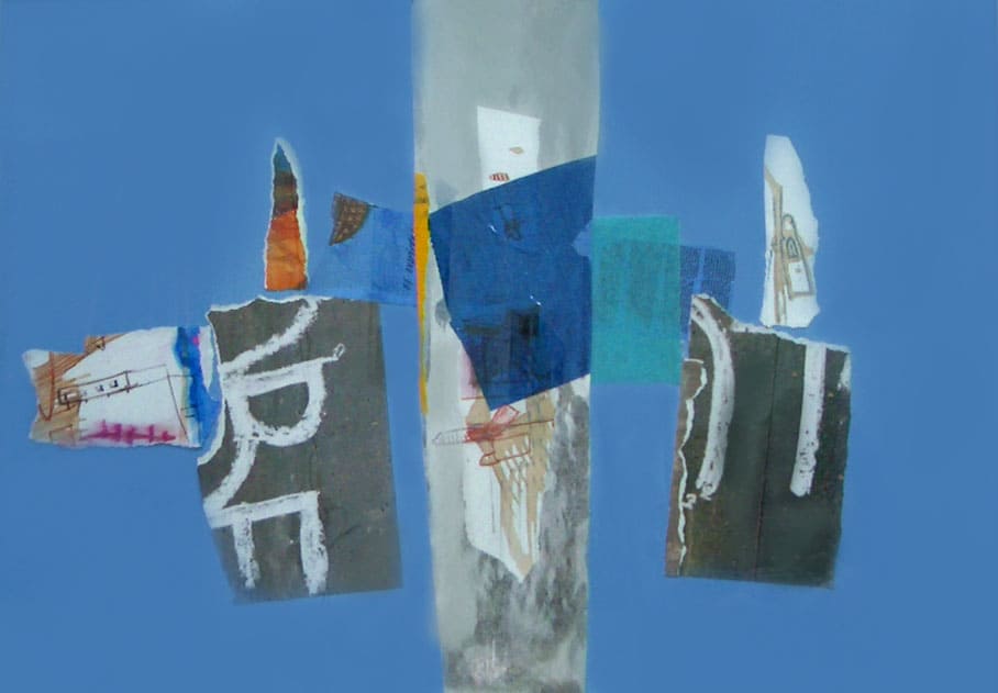 "The hidden children" 50 x 70 cm. Collage on varnish paper.